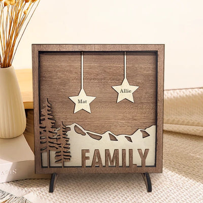 定制-刻字星星木质摆件-CBS4785X04