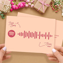 將圖片載入圖庫檢視器 Custom Spotify Code Music Cards With Your Song
