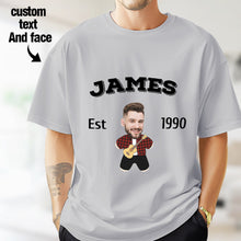 Load image into Gallery viewer, 2DminimeT恤功能开发-Custom Face Minime T-shirt Personalized Name and Year

