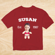 Load image into Gallery viewer, 2DminimeT恤功能开发-Custom Face Minime T-shirt Personalized Name and Year
