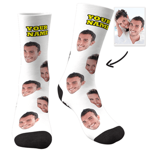 Custom Face Photo Colorful Socks