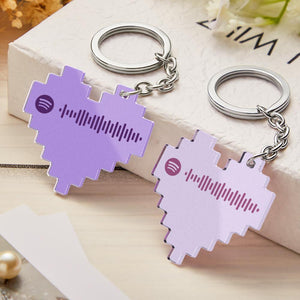 Custom Spotify Acrylic Keychain Personalized Spotify Code Keychain Gifts For Girlfriend