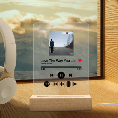 Custom Spotify Code Music Plaque Night Light (声田码扫描-夜灯)