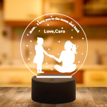 이미지를 갤러리 뷰어에 로드 , Custom 3D night light best anniversary gift for wife and baby - MyPhotoKeychain
