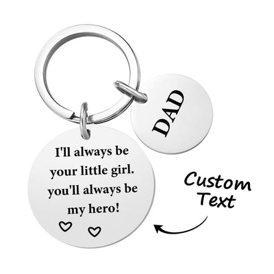 定制-父亲节圆片刻字钥匙扣-SKL3239