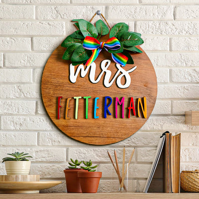 教师节圆形挂饰摆件