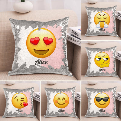 方形刻字表情抱枕CZT387A