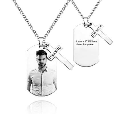 SF十字架狗牌项链GYKNL1512